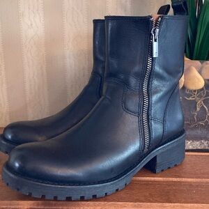 Lucky Brand ‘Onduras” Black Leather Booties
